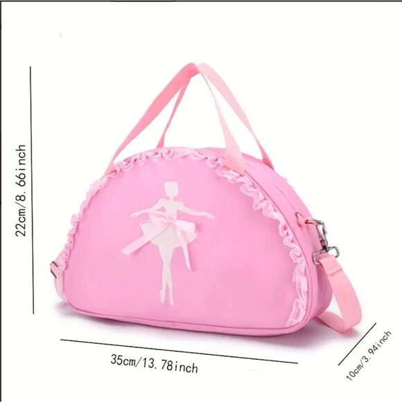 Girls Pink Dance Ballet Bag - Picture 3 of 9